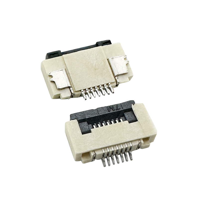 0.5mm hinged lock SMT H2.0mm bottom contacts FPC/FFC connector :ERYAY42G-2.0
