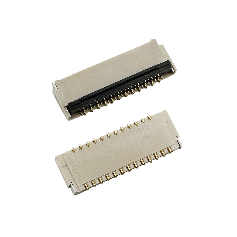 0.3mm back flip SMT H0.9mm dual contacts FPC/FFC connectors :ERYAY244G-0.9